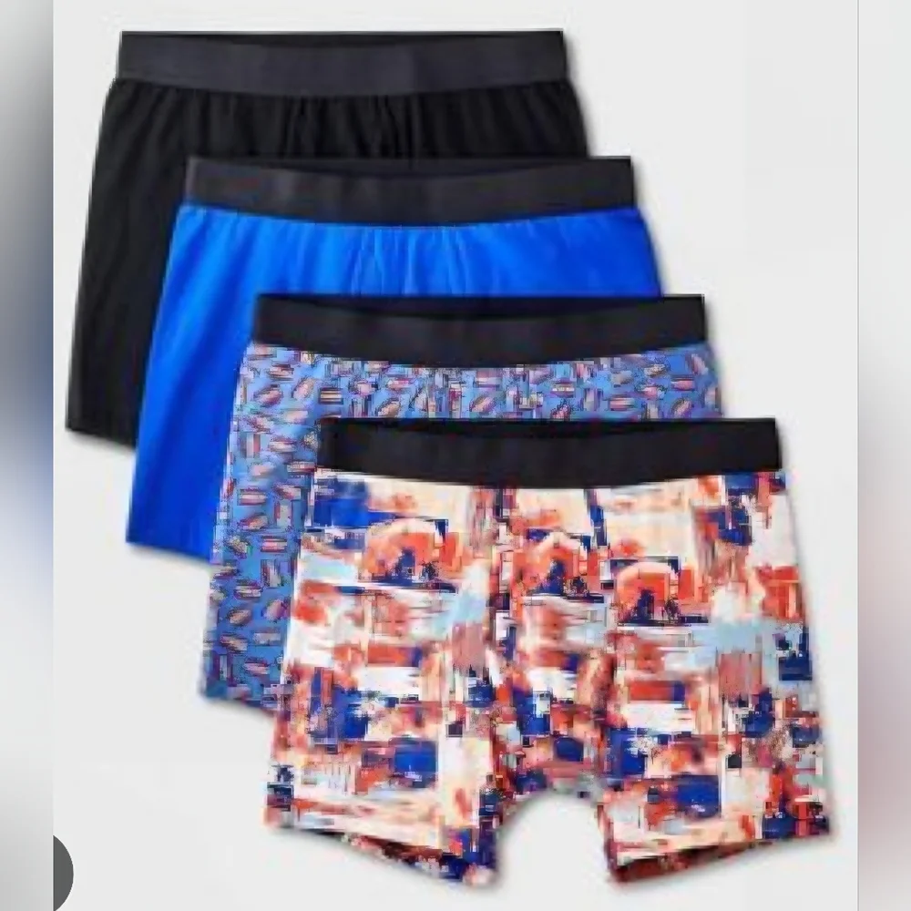 Original Use Men's Boxer Briefs Multicolor 4 Pack Size Medium NWT CH-1637